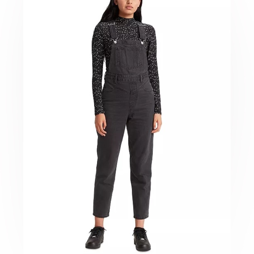 Levi’s Black Tapered Overalls 4/27